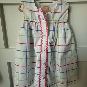 Colorful Plaid Sleeveless Dress